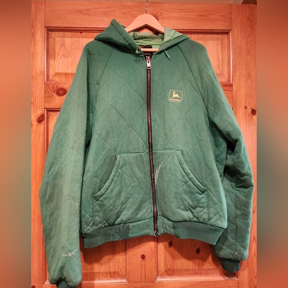 K-Products John Deere Other - Vintage Thrashed John Deere Zip Sweatshirt